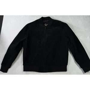 Flavor Suede Leather Bomber Jacket Mens Large Black F19 Army Air Force MINT CON.